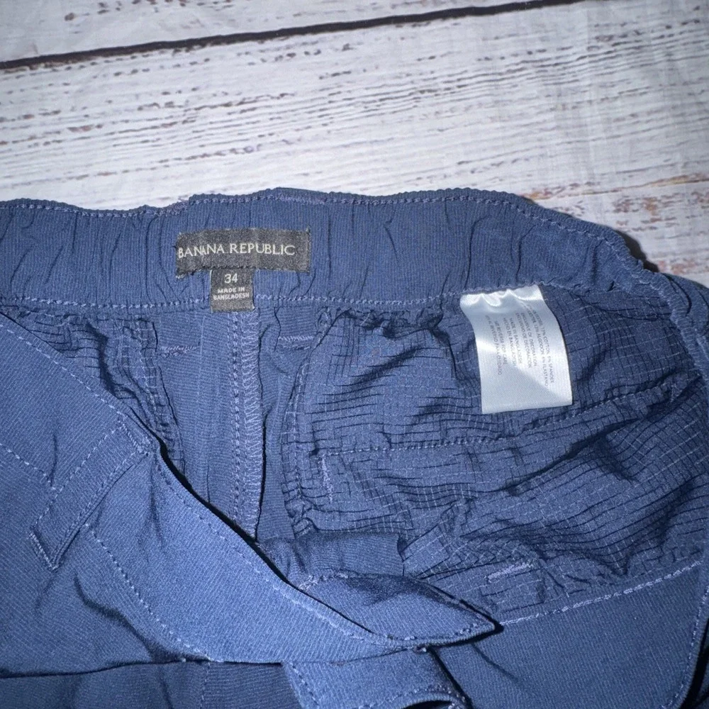 Banana Republic Aiden Chino Shorts Mens 34 Blue